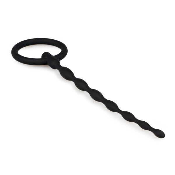 Silicone Penis Plug With Pull Ring - obrazek 2