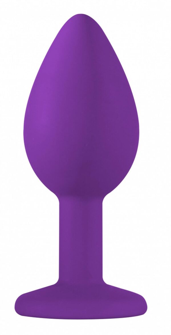 Plug Anal Emotions Cutie Small PURPLE light Blue crystal - obrazek 2