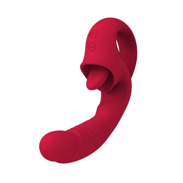 Rouge Velvet   Mini G Spot + Licking Vibrator - obrazek 2
