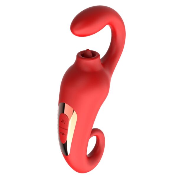 Wibrator Merfi, 10 vibration functions, 10 frequency tongue licking USB - obrazek 2