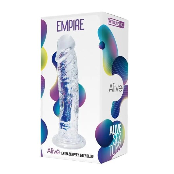 Dildo AL.Empire (Jelly Clear) - obrazek 2
