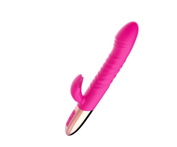 Wibrator   Rechargeable Thrusting Vibrator USB 10 Functions   Heating - obrazek 2