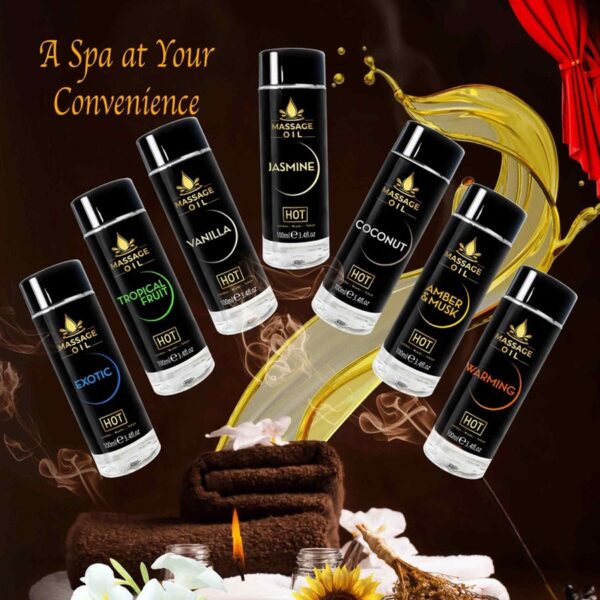 HOT Massage Oil amber & musk 100 ml - obrazek 2