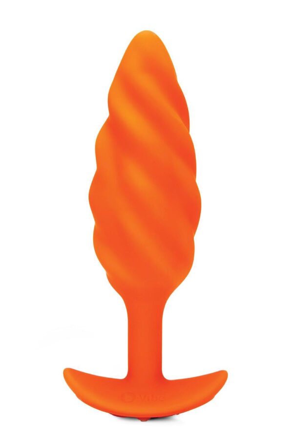 B VIBE SWIRL TEXTURE PLUG ORANGE - obrazek 2