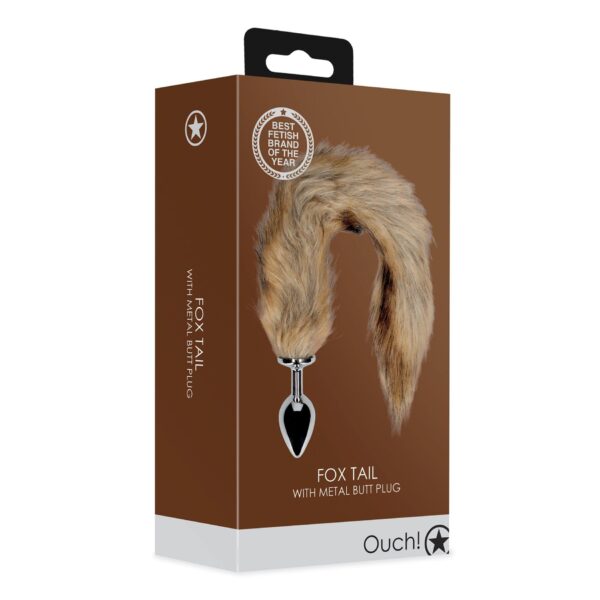 Fox Tail with Metal Butt Plug - obrazek 2