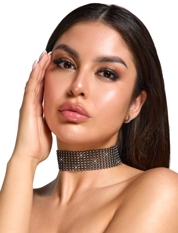 Rhinestone Choker - obrazek 2