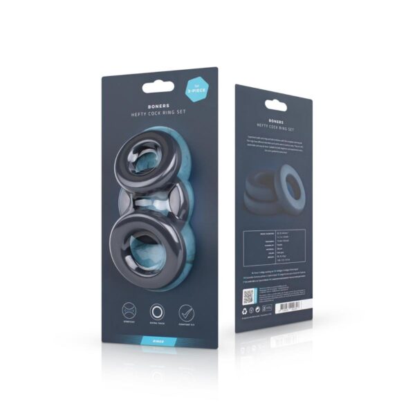 Boners Large Cock Ring Set - obrazek 2