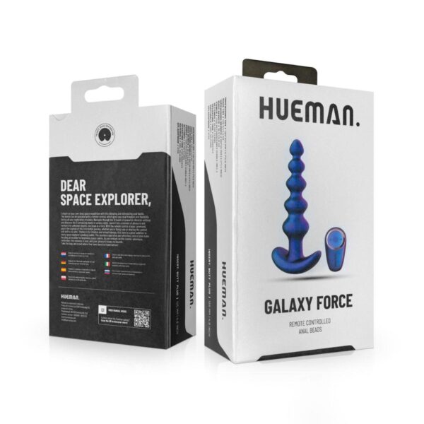 Hueman   Galaxy Force Vibrating Butt Plug with Remote - obrazek 2