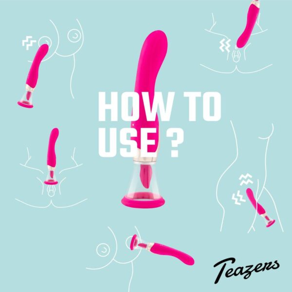 Pleasure Pump With G Spot Vibrator   Pink - obrazek 2