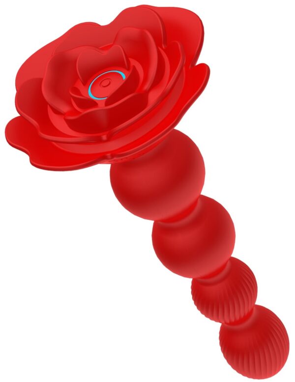 Rose rotating anal beads - obrazek 2