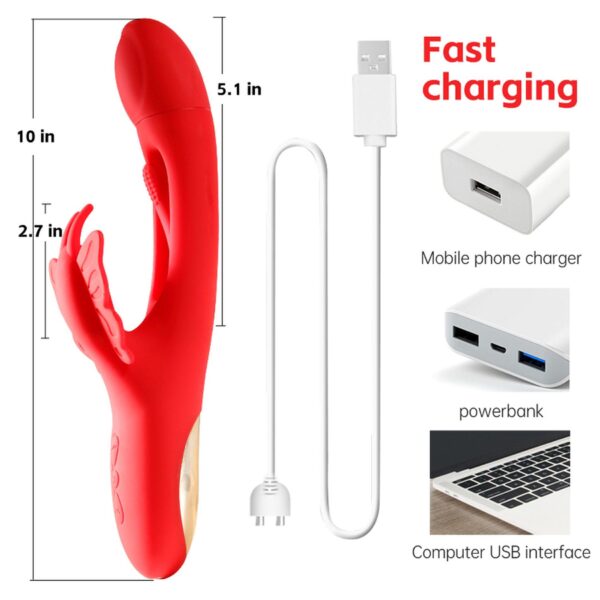 Butterfuly dual flicking vibrator - obrazek 2