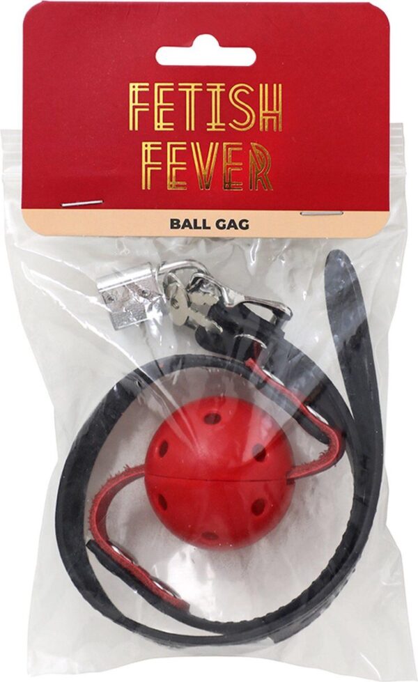 Fetish Fever   Ball Gag   Red - obrazek 2