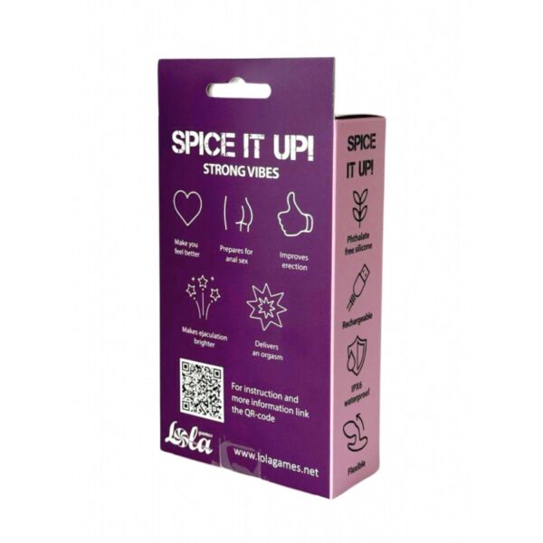 Double Silicone Vibrating Anal Plug Spice it Up Charm - obrazek 2