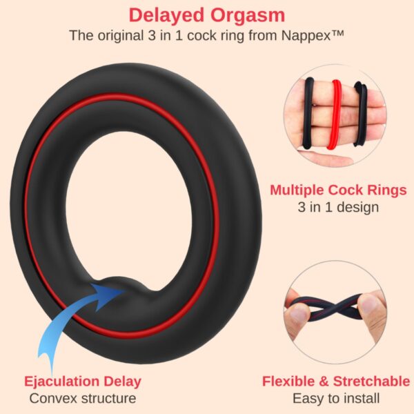 Cockring   Nappex™ Fuego   Premium Cockrings (10 Languages) - obrazek 2