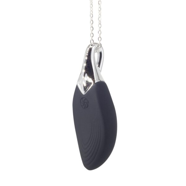Vibrating necklace Liberty Leaf Black - obrazek 2