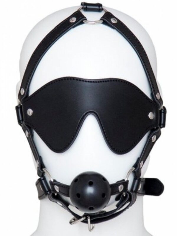 Eye Mask With Ball Gag - obrazek 2
