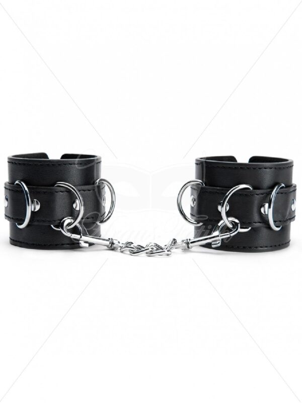 Black Wrist Cuffs - obrazek 2
