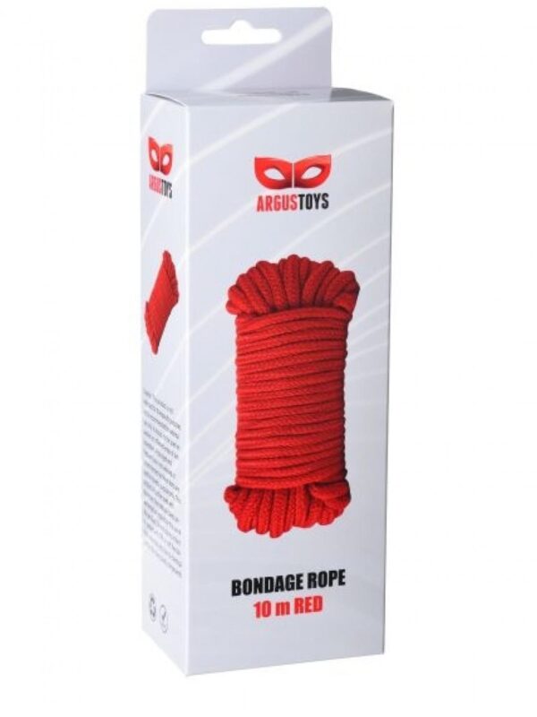 Red Bondage Rope 10m - obrazek 2