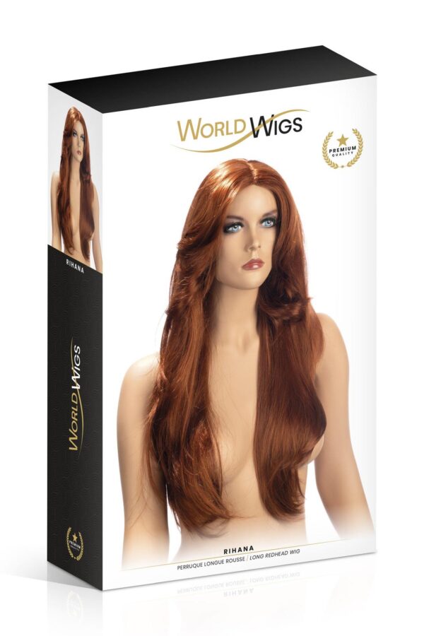 PERRUQUE RIHANA LONGUE ROUSSE - obrazek 2