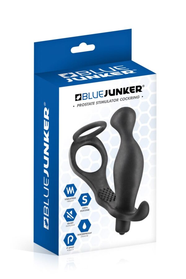 PROSTATE STIMULATOR COCKRING PLUG AP070 BLACK - obrazek 2