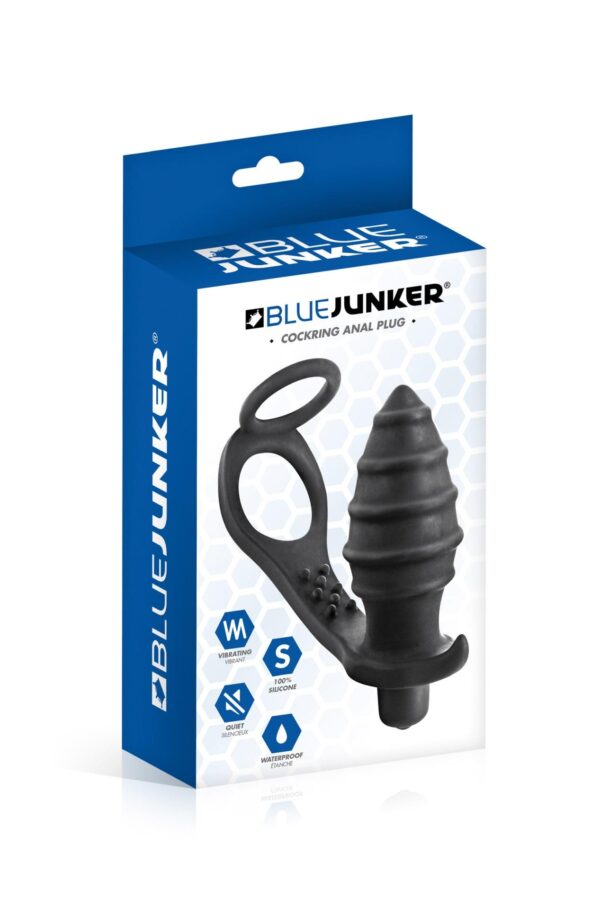PROSTATE STIMULATOR COCKRING PLUG AP071 BLACK - obrazek 2