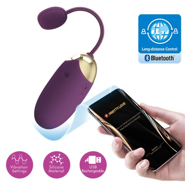 PRETTY LOVE   Abner, Mobile APP Long distance Control 12 vibration functions - obrazek 2