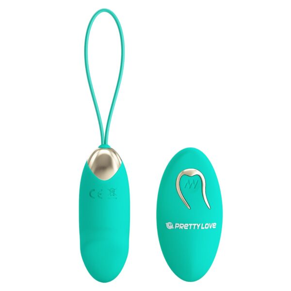 PRETTY LOVE   JULIA Dream chaser 2, Green, Wireless remote control 12 vibration functions - obrazek 2