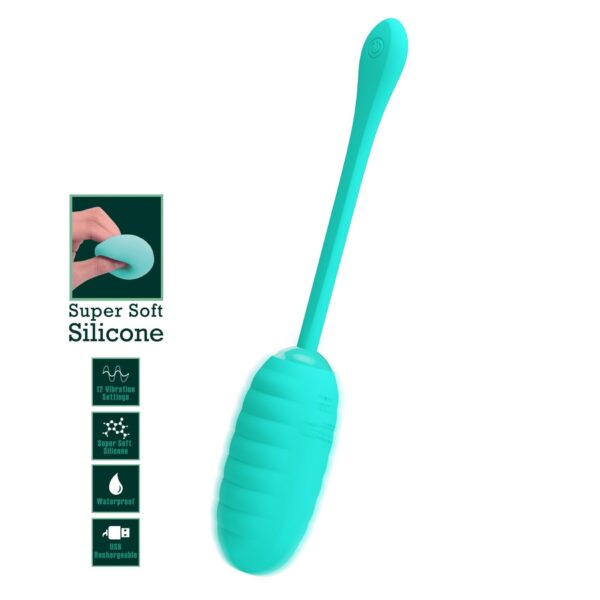 PRETTY LOVE   KIRK EGG Green 12 function vibrations - obrazek 13