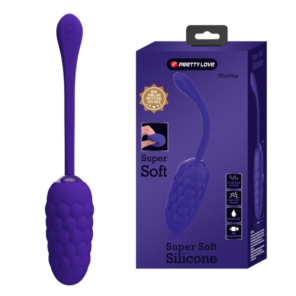 PRETTY LOVE   MARINA EGG Purple 12 vibration functions - obrazek 2