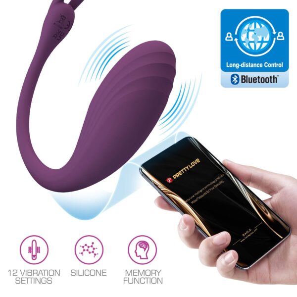 PRETTY LOVE   Catalina, 12 vibration functions Mobile APP Long distance Control - obrazek 2