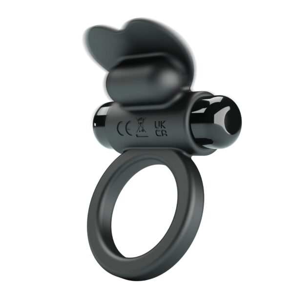 PRETTY LOVE   VIBRANT PENIS RING DEBONAIRE Black, 10 vibration functions - obrazek 2
