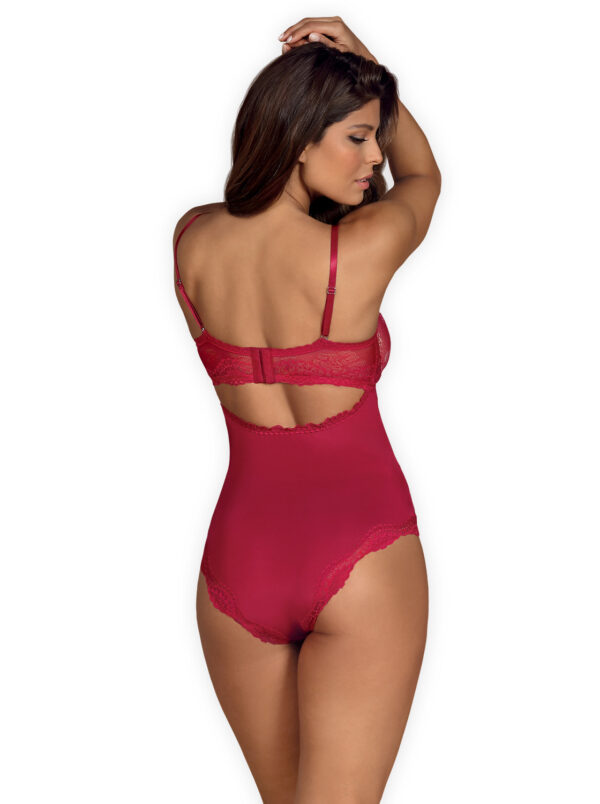 Bielizna Rosalyne body czerwone  S/M - obrazek 2