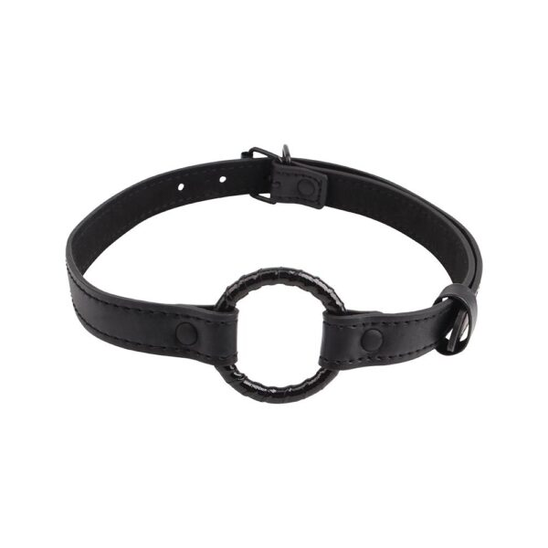 Black Metal O ring Gag - obrazek 2