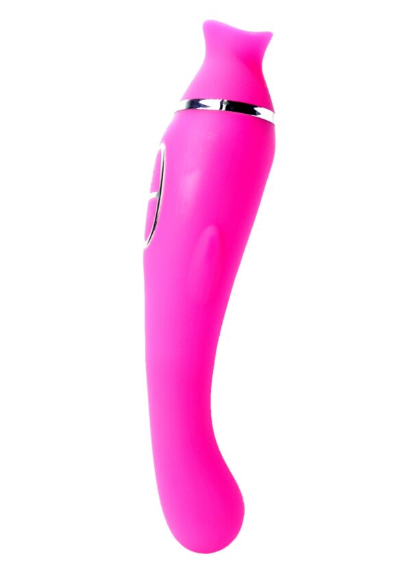 Vibrator HELEN Pink   12 vibration functions / 8 stimulation functions USB - obrazek 2