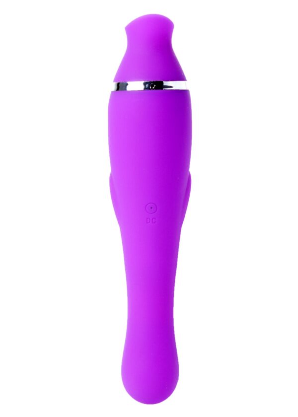 Wibrator KELLY Purple  12 vibration functions / 8 stimulation functions USB - obrazek 2