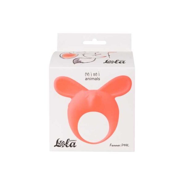 Pierścień  Vibrating Cockring MiMi Animals Fennec Phil Orange - obrazek 2
