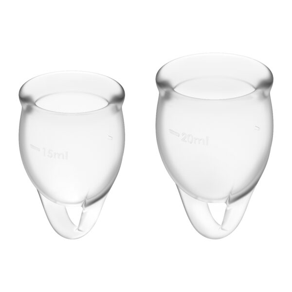 Tampony   Feel Confident Menstrual Cup (transparent) - obrazek 2