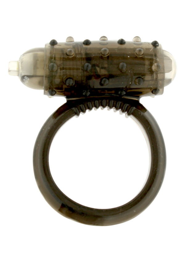 Mini Vibrating Cockring Black - obrazek 2