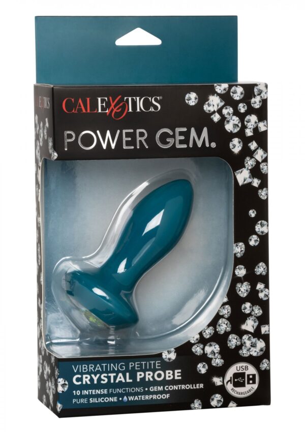 Vibrating Petite Crystal Probe Blue - obrazek 2