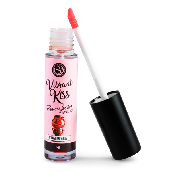 LIP GLOSS VIBRANT KISS STRAWBERRY GUM - obrazek 2