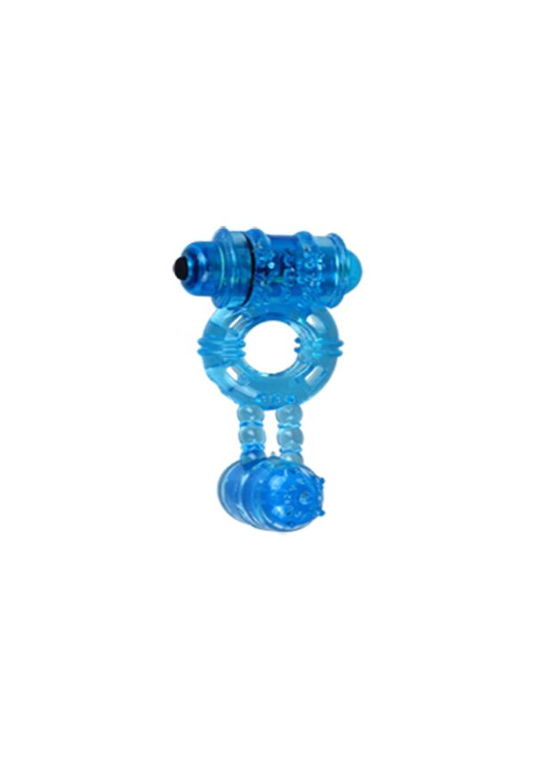 Pierścień Wibrator   Ring. Double. Func:1. Blue - obrazek 2