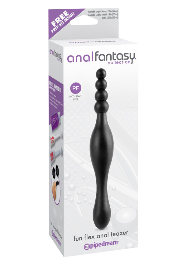 Plug/kulki FUN FLEX ANAL TEAZER BLACK - obrazek 2