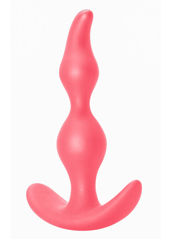 Plug Anal Plug Bent Anal Plug Pink - obrazek 2