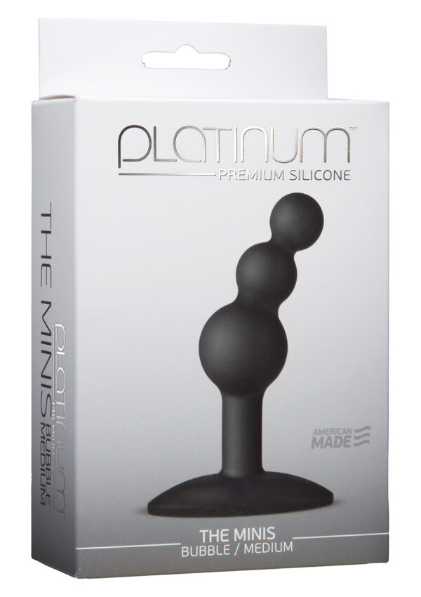 Plug PLATINUM THE MINIS BUBBLE BLACK M - obrazek 2