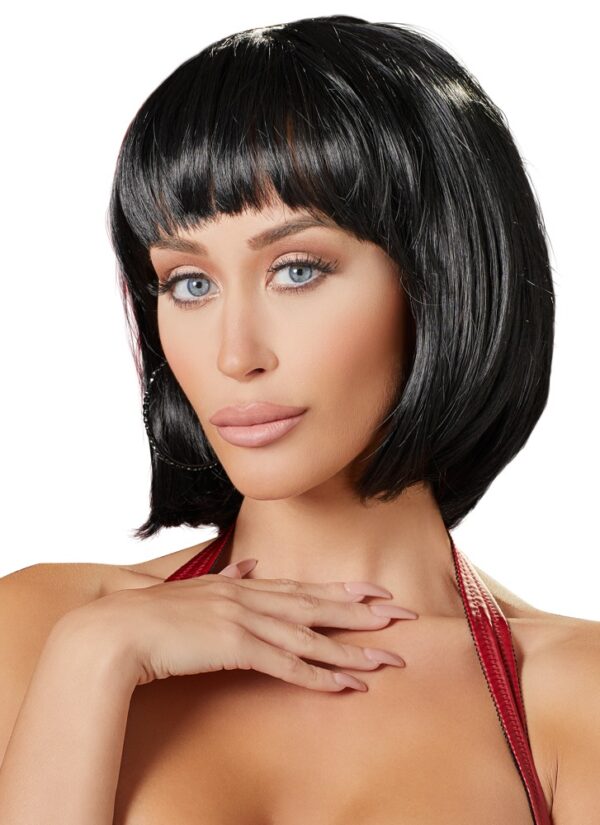 Black Bob Wig - obrazek 2