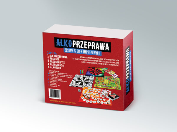 Gry ALKOPRZEPRAWA 5w1 zestaw pięciu gier imprezowych - obrazek 2