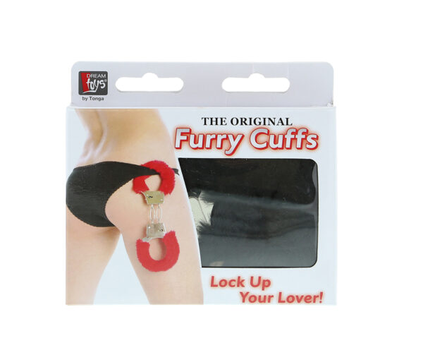 DREAM TOYS HANDCUFFS WITH PLUSH BLACK - obrazek 2