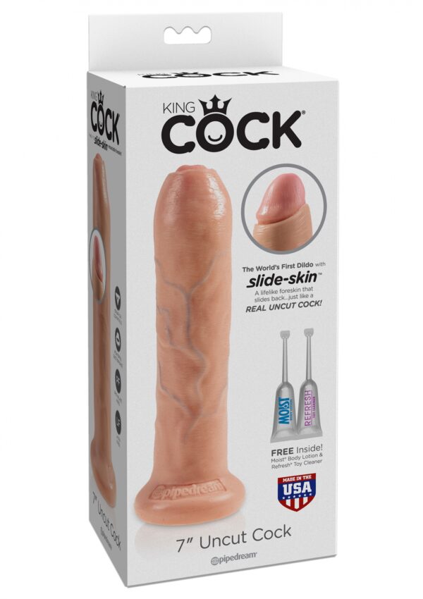 Cock 7 Inch Uncut Light skin tone - obrazek 2
