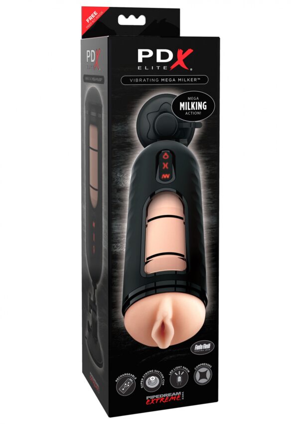 Vibrating Mega Milker Light skin tone - obrazek 2