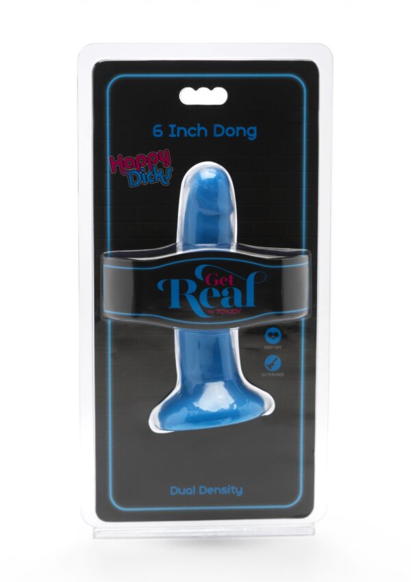 Happy Dicks Dong 6 inch Blue - obrazek 2